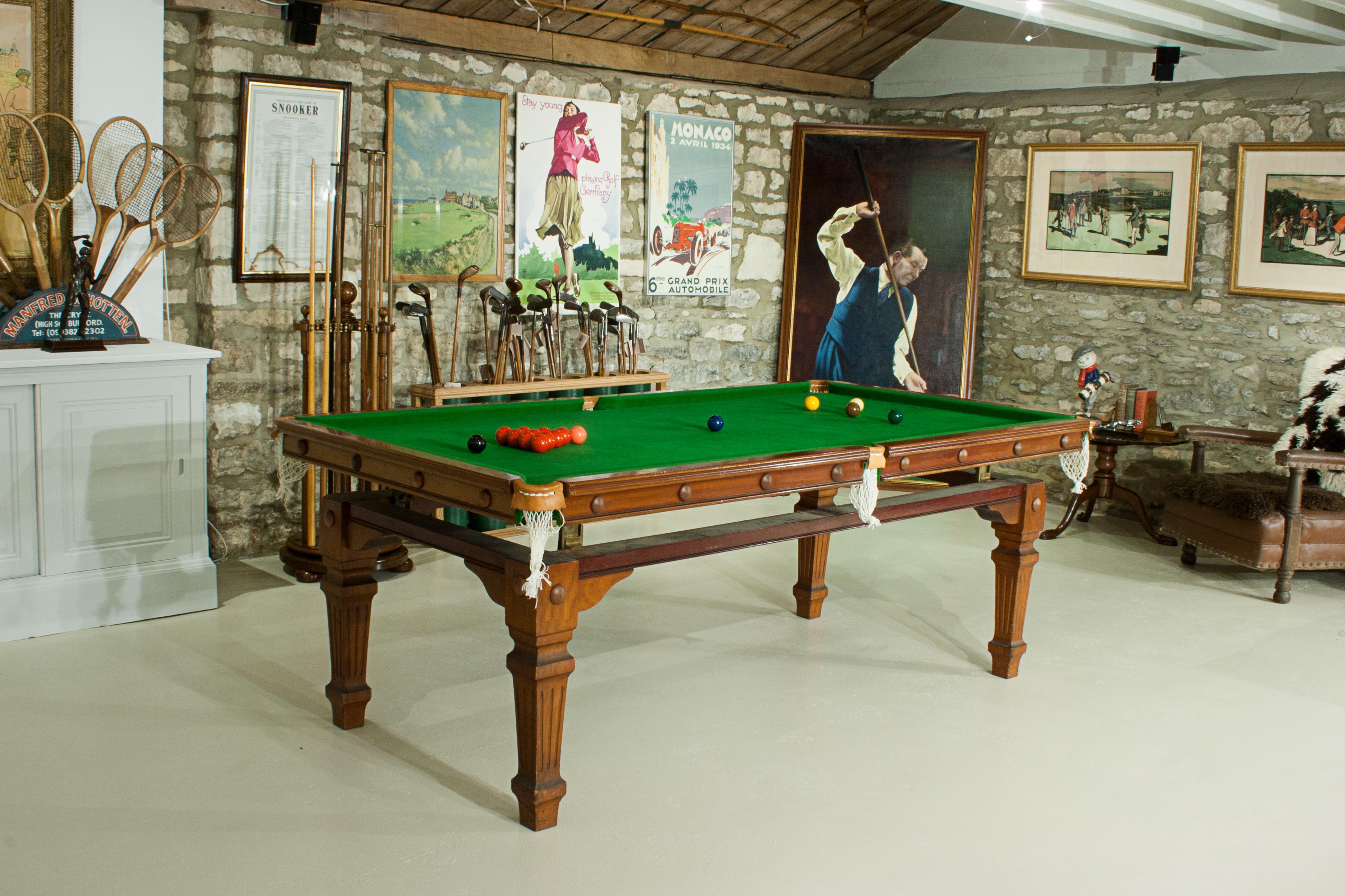 antique snooker dining table
