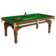 Antiker Billard-:: Snooker-:: POOL-Esstisch