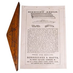 Antique Billiards Sighting Angle, English, Burroughes & Watts, Victorian, C.1880