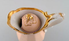 Antique Bing & Grøndahl Chocolate Jug in Porcelain, Rare Model