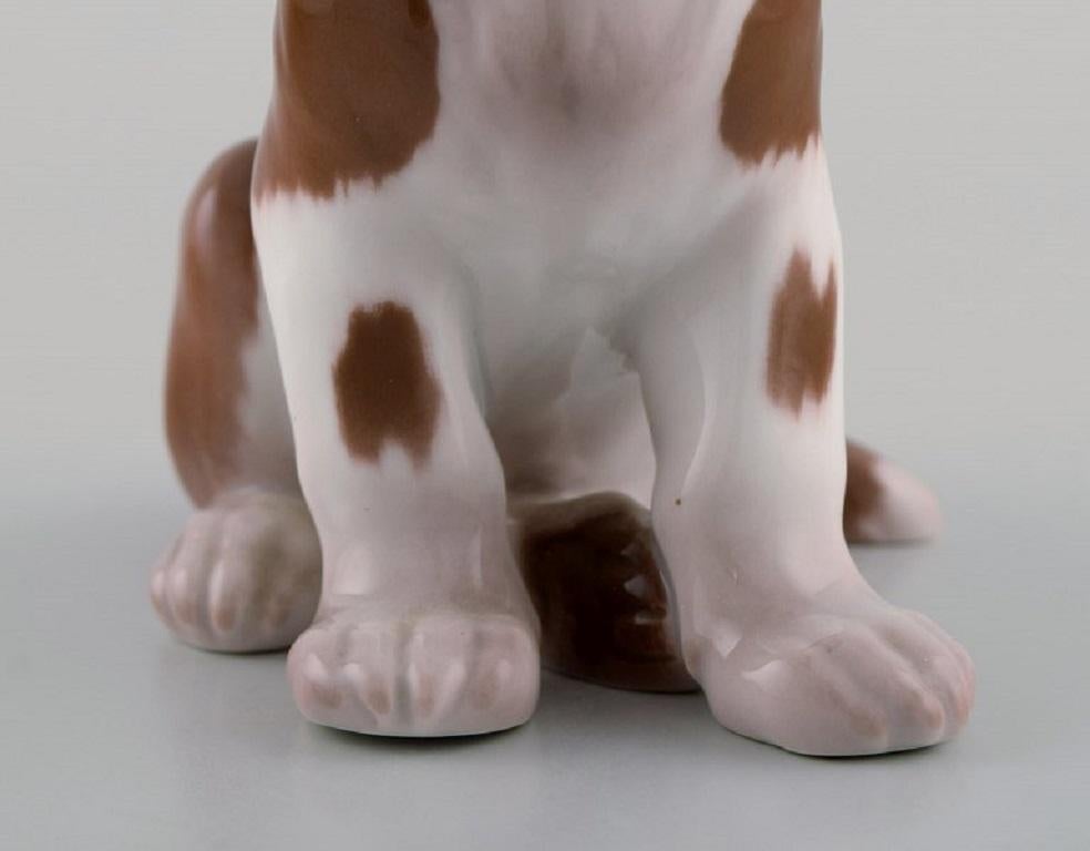 20th Century Antique Bing & Grøndahl Porcelain Figurine, Saint Bernhard Puppy