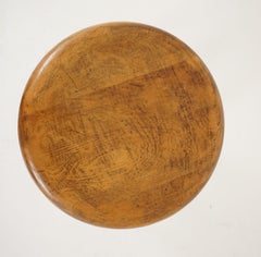 Antique Birch Revolving Adjustable Height Piano, Organ Stool, Canada 1910, B2317