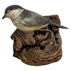 Antique Bird Viechtauer Hand Carved Wood Black Forest Folk Art Austria