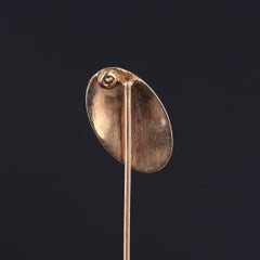 Antique Bird with Diamond Stickpin of 10k Gold, Circa 1880
