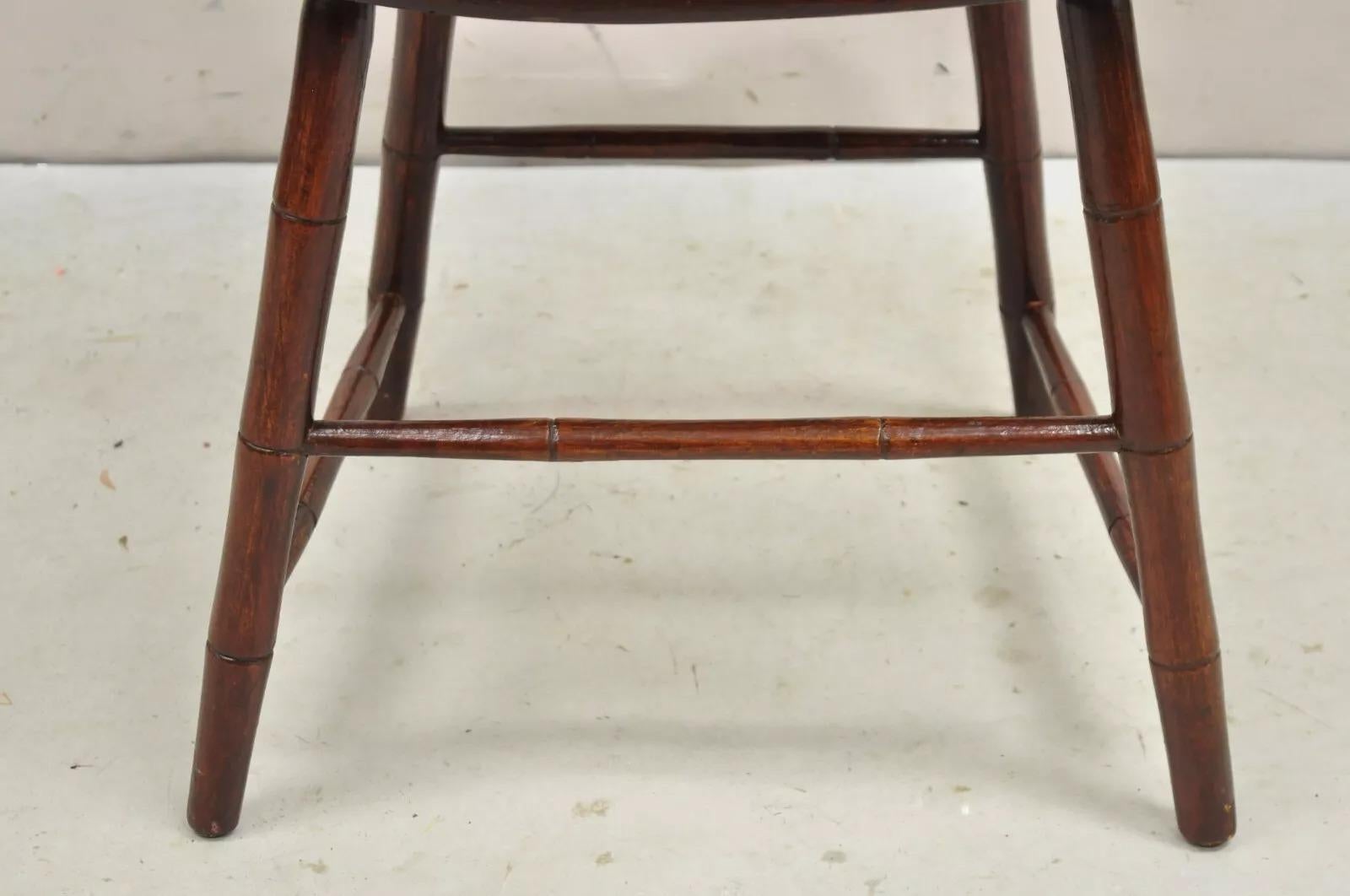 19th Century Antique Birdcage Ash Windsor Lippincott Family Side Chair