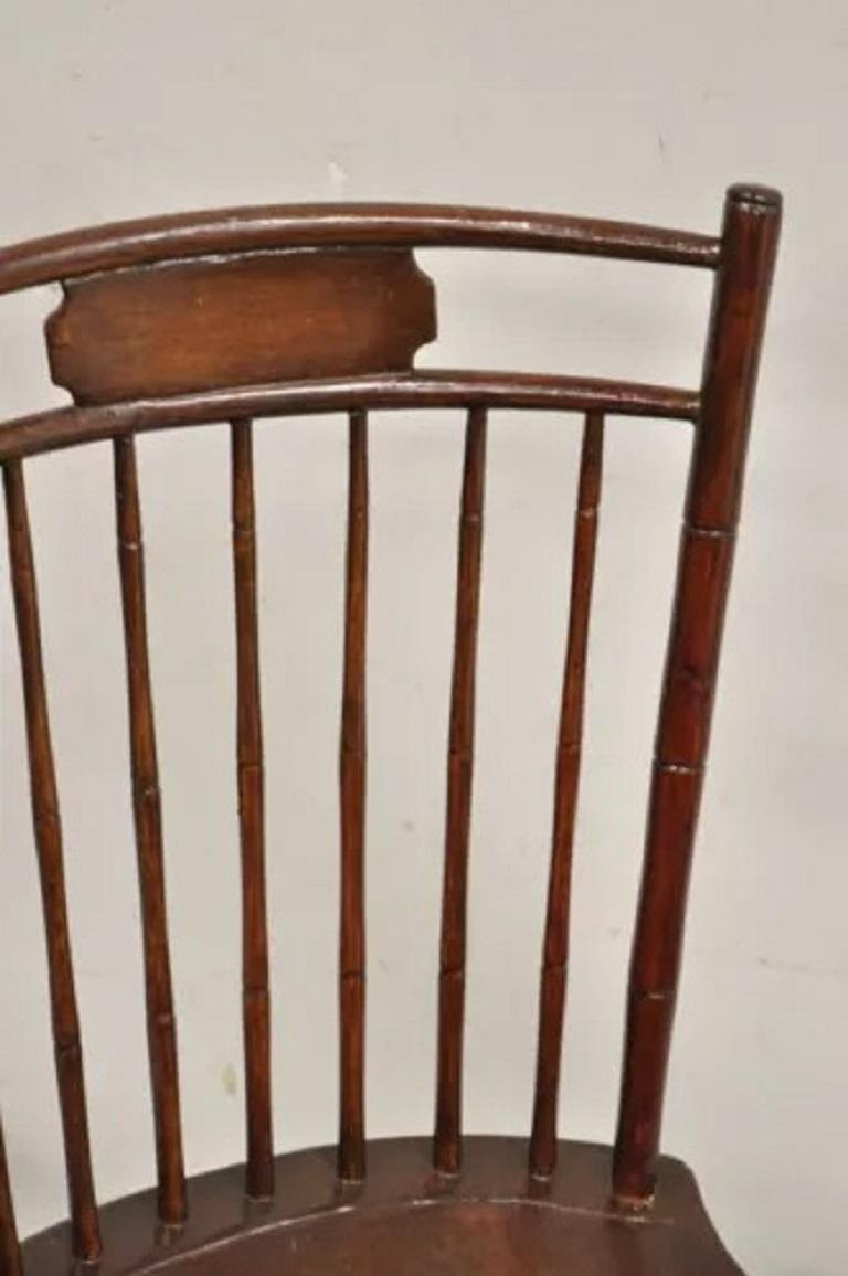 Antique Birdcage Ash Windsor Lippincott Family Side Chair 2