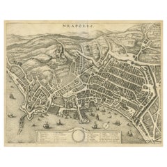 Vue oiseaux de la ville de Naples en Italie