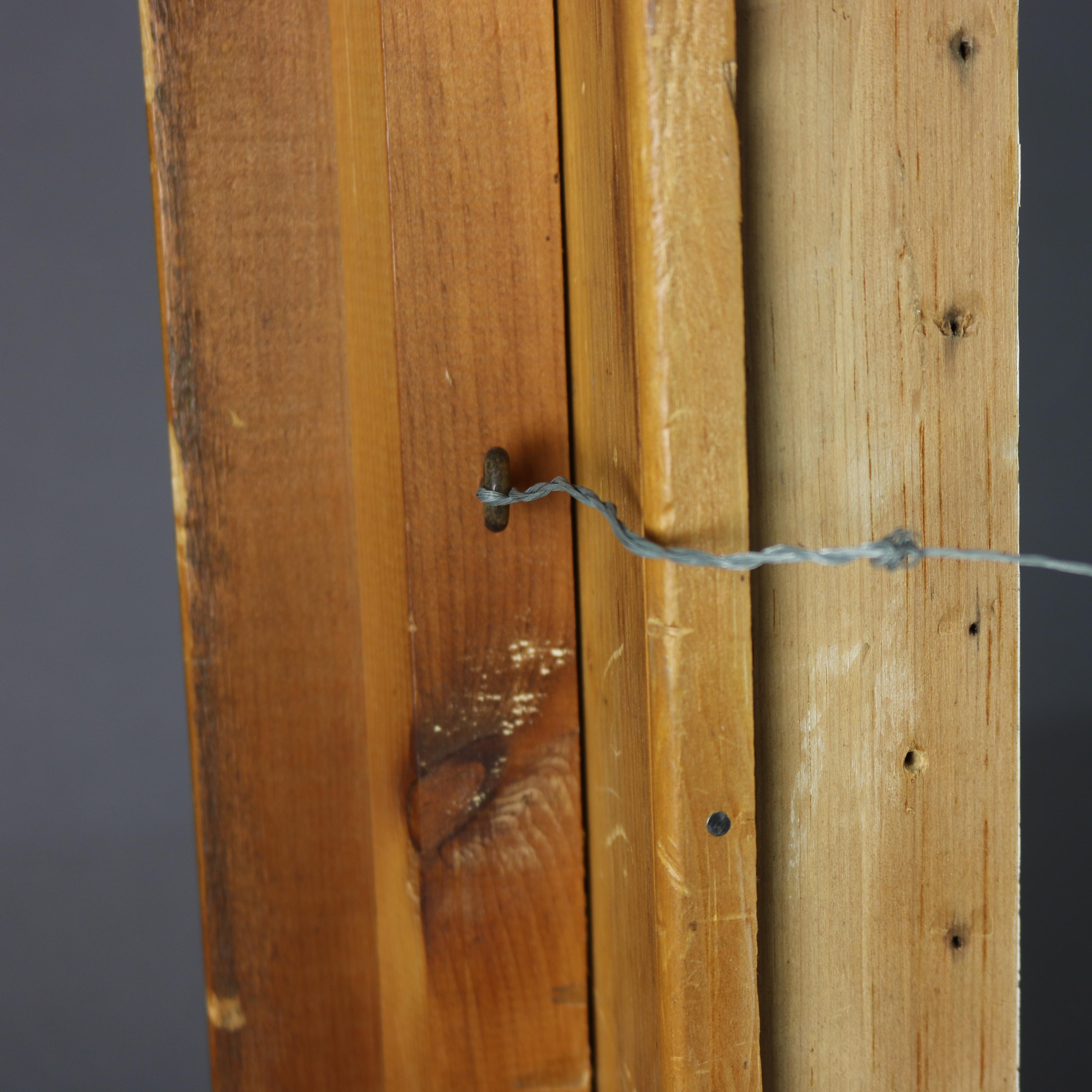 Antiker Vogelaugenahorn- und vergoldeter Holz-Schattenkasten-Rahmen, um 1850 5