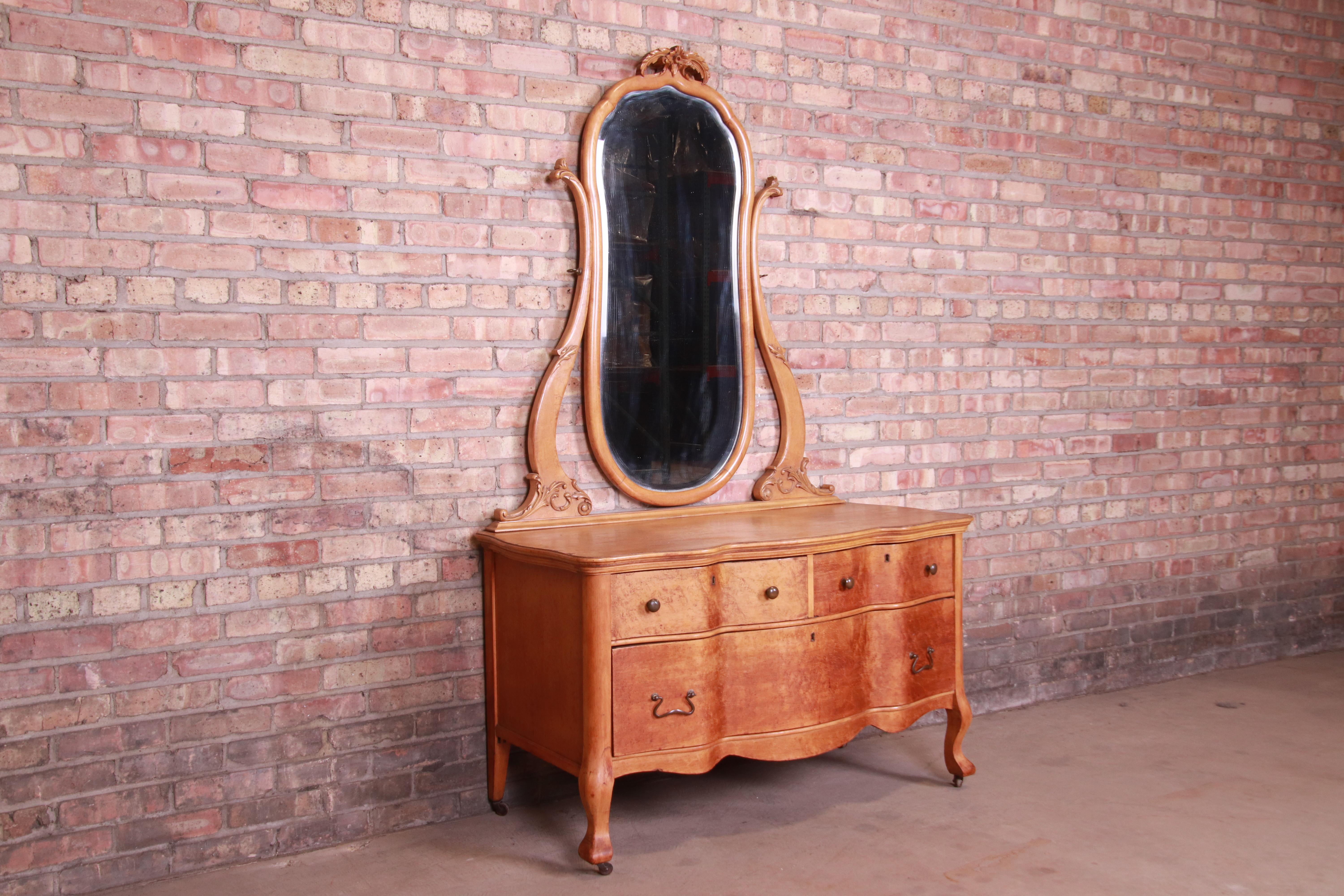 maple antique dresser