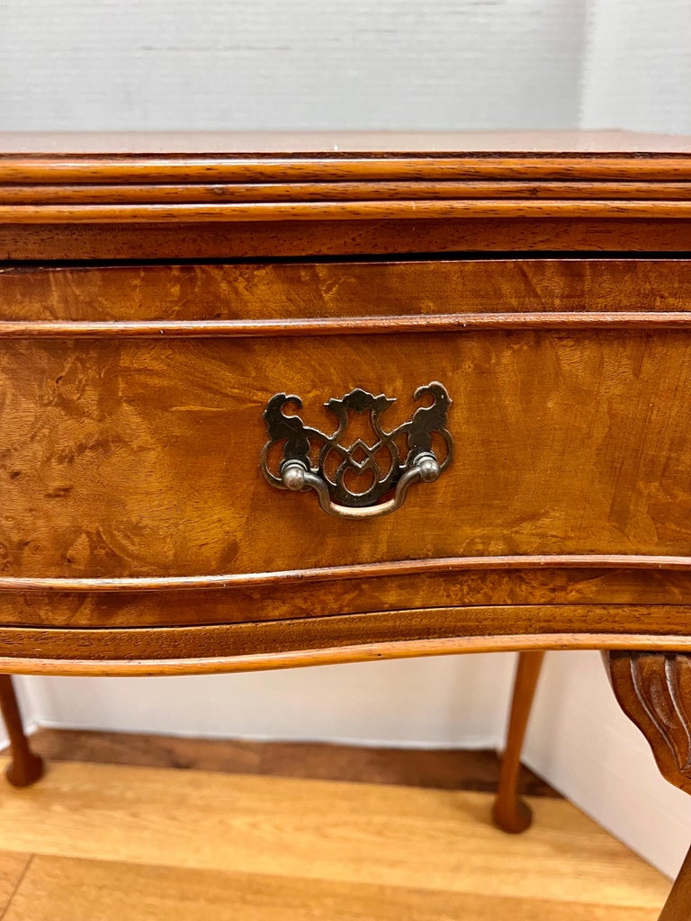 Antique Birdseye Maple One Drawer Side Table For Sale at 1stDibs