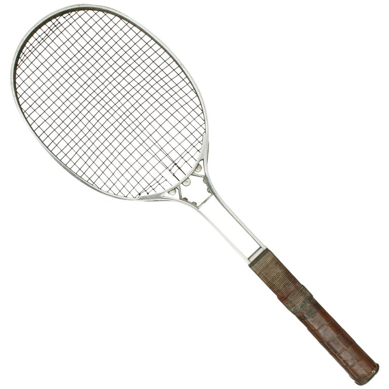Antique Birmal All Metal Lawn Tennis Racket For Sale at 1stDibs | metal  tennis racket, steel tennis racket, metal racket