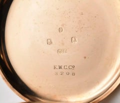 Antique Birmingham 1925. 9ct Gold EWC & Co 15 Jewels Open Faced Pocket Watch
