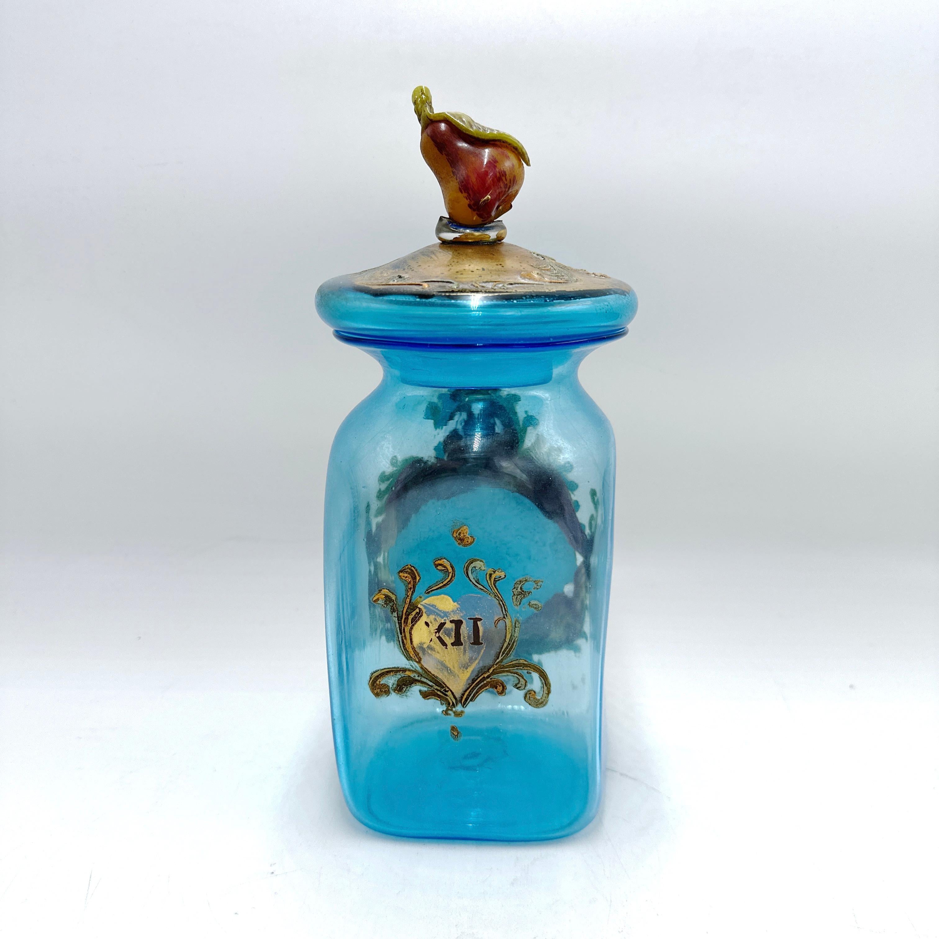 Antiguo Botiquín de Farmacia Italiano de Murano 