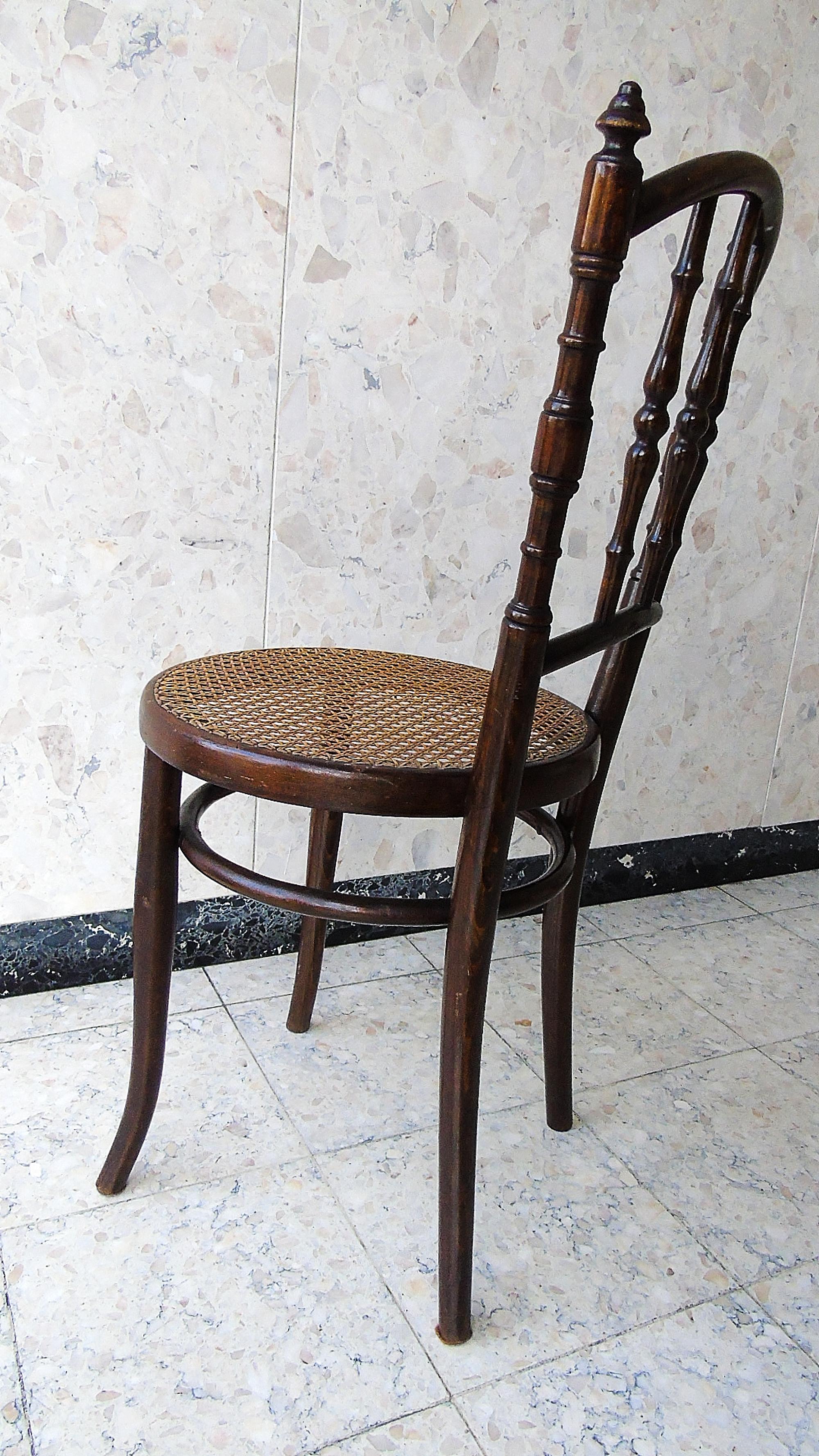 Neoclassical Antique Bistro Chair by Jozef Kohn, 1930s