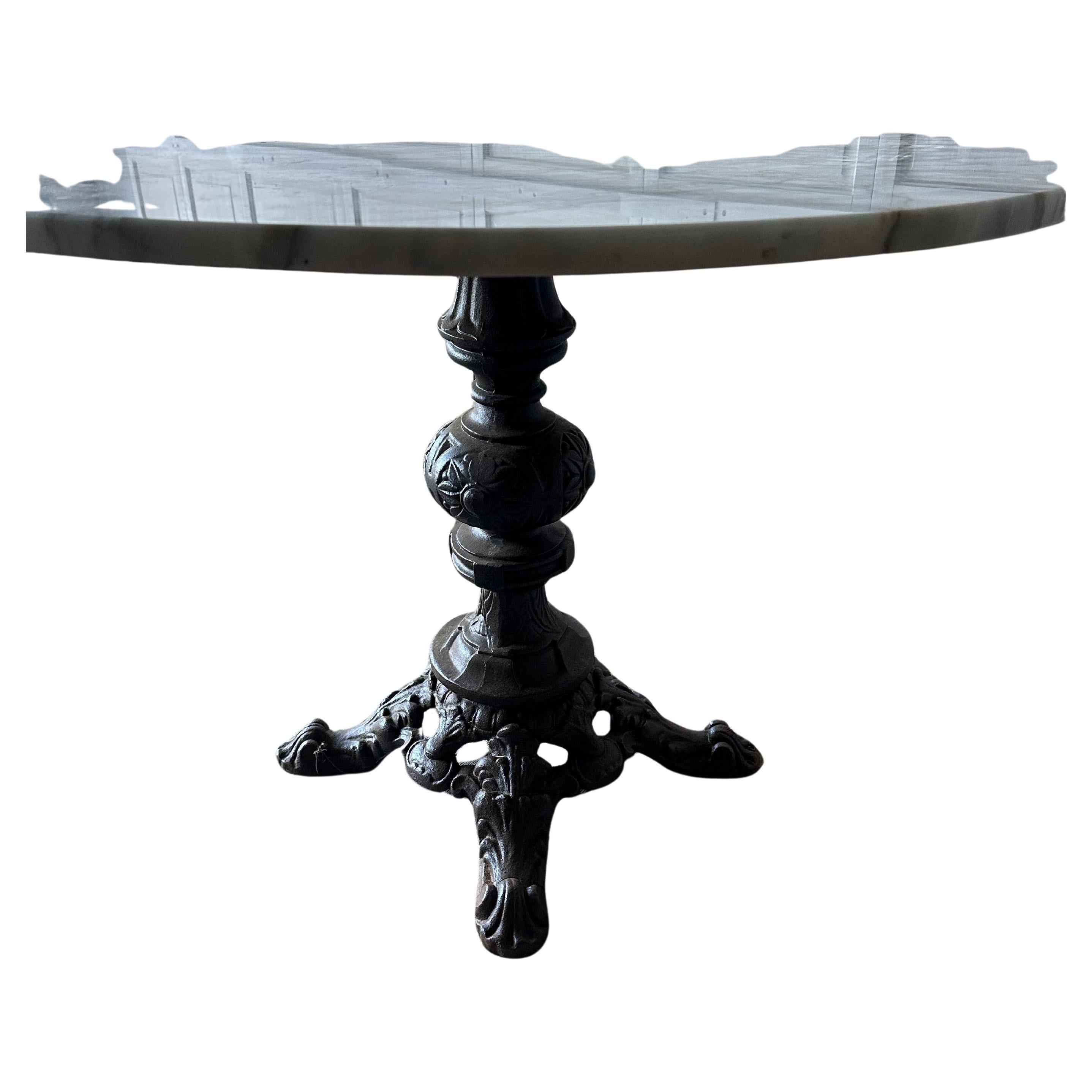 The French bistro table embodies a blend of rustic charm and refined elegance. Add a top of your choice to This table base, it will function perfectly for a gathering of intimate dining experiences or casual breakfast, snack or lunch.  Place it in a