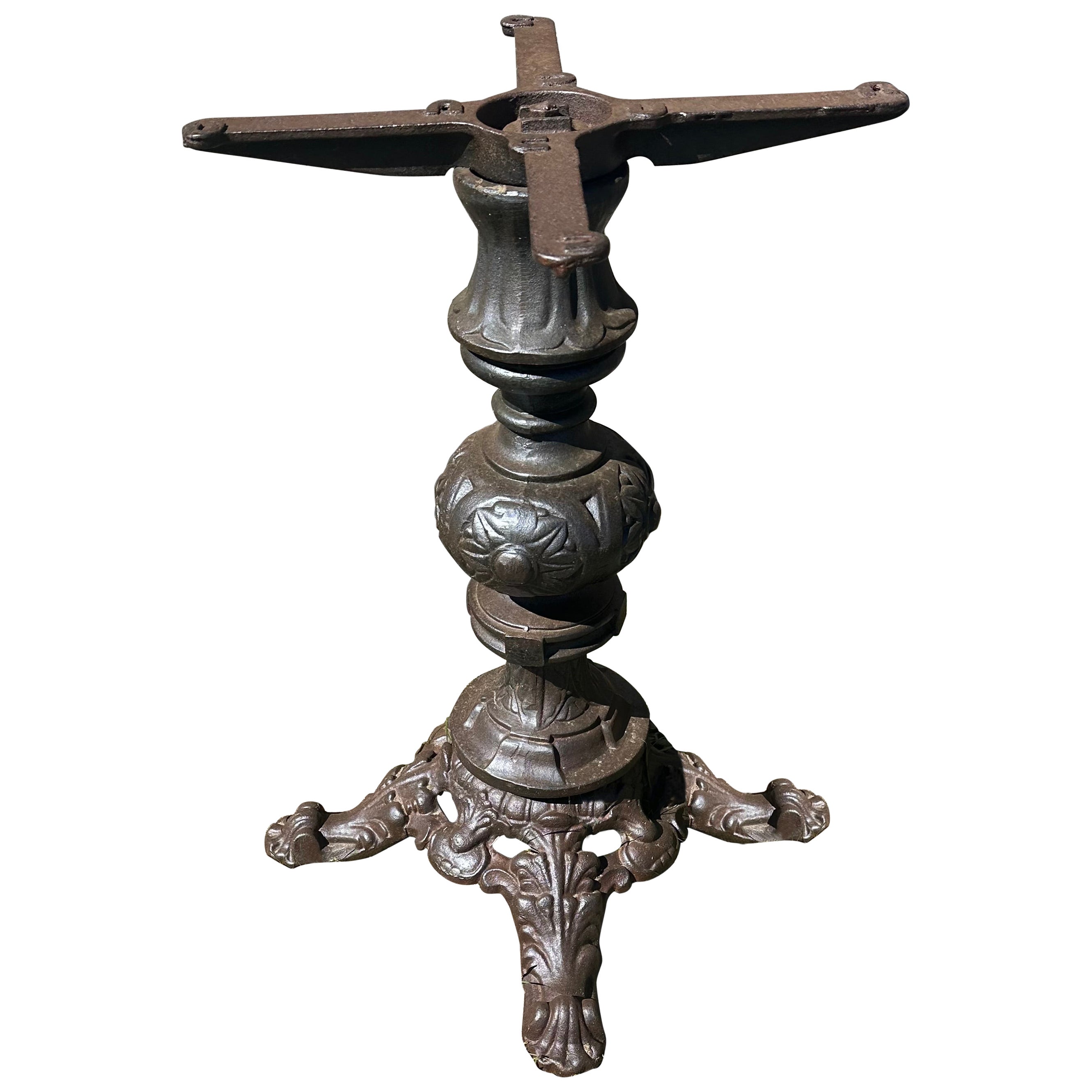 Antique Bistro Dining Table Base For Sale