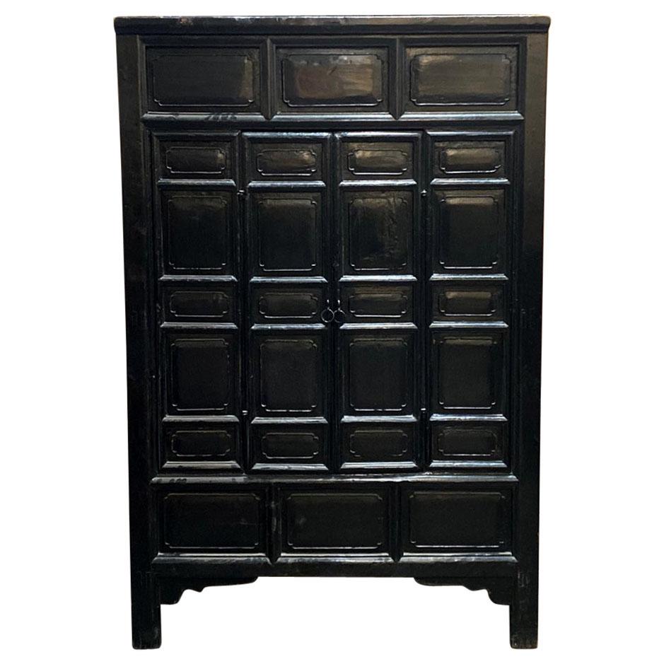 Antique Black Armoire at 1stDibs