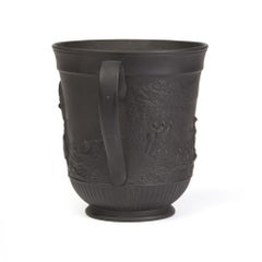 Antique Black Basalt Captain Cook Commemorative Loving Cup, circa 1879