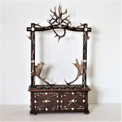 Antique Black Forest Antler Gun Rack from Austria