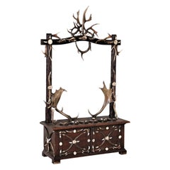 Antique Black Forest Antler Gun Rack from Austria