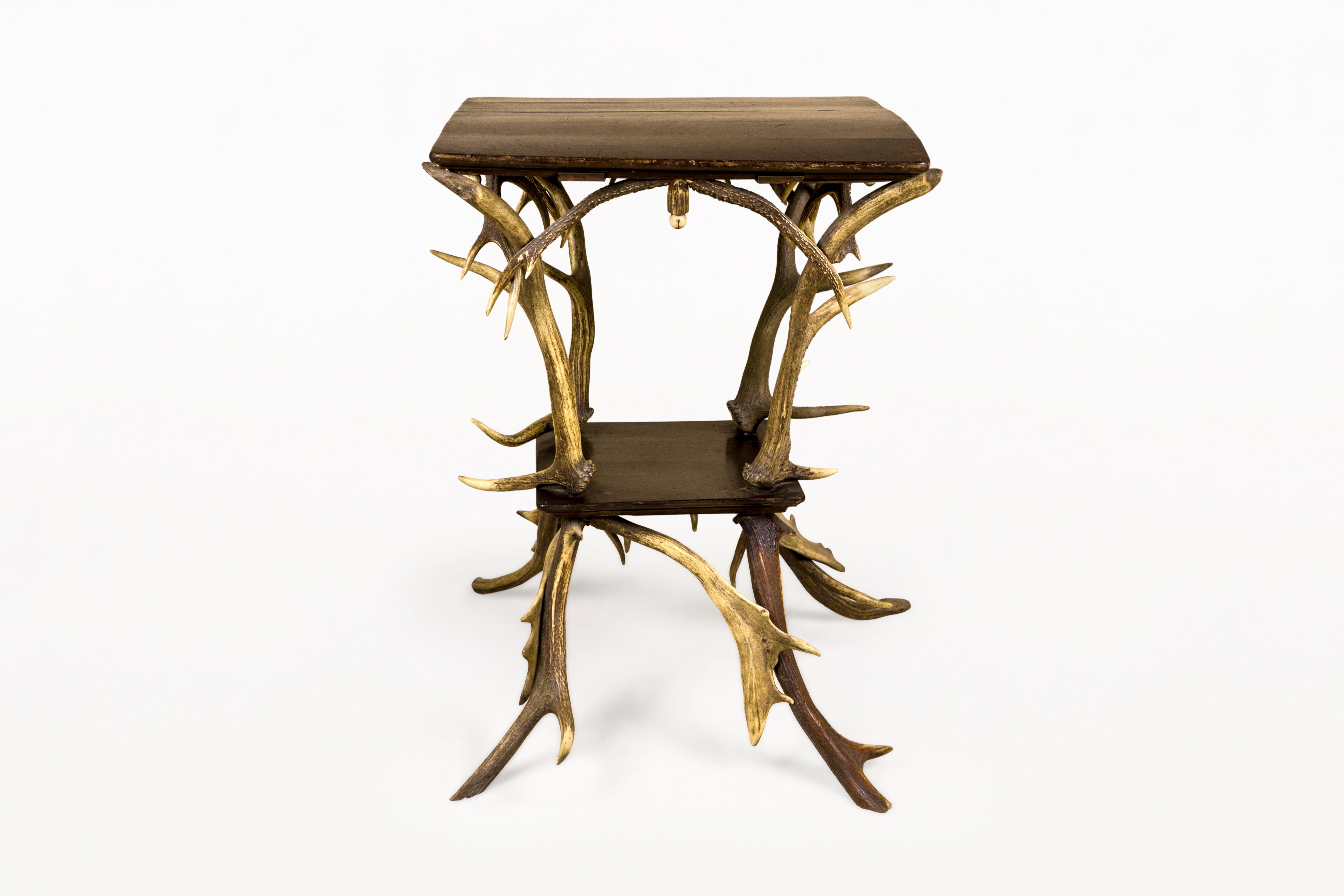 Antique Black Forest Antler Table, Circa 1930, France For Sale at 1stDibs