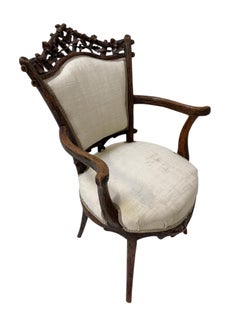 Fauteuil ancien Black Forest de Matthijs Horrix, design hollandais, années 1880