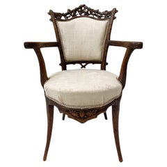 Fauteuil ancien Black Forest de Matthijs Horrix, design hollandais, années 1880