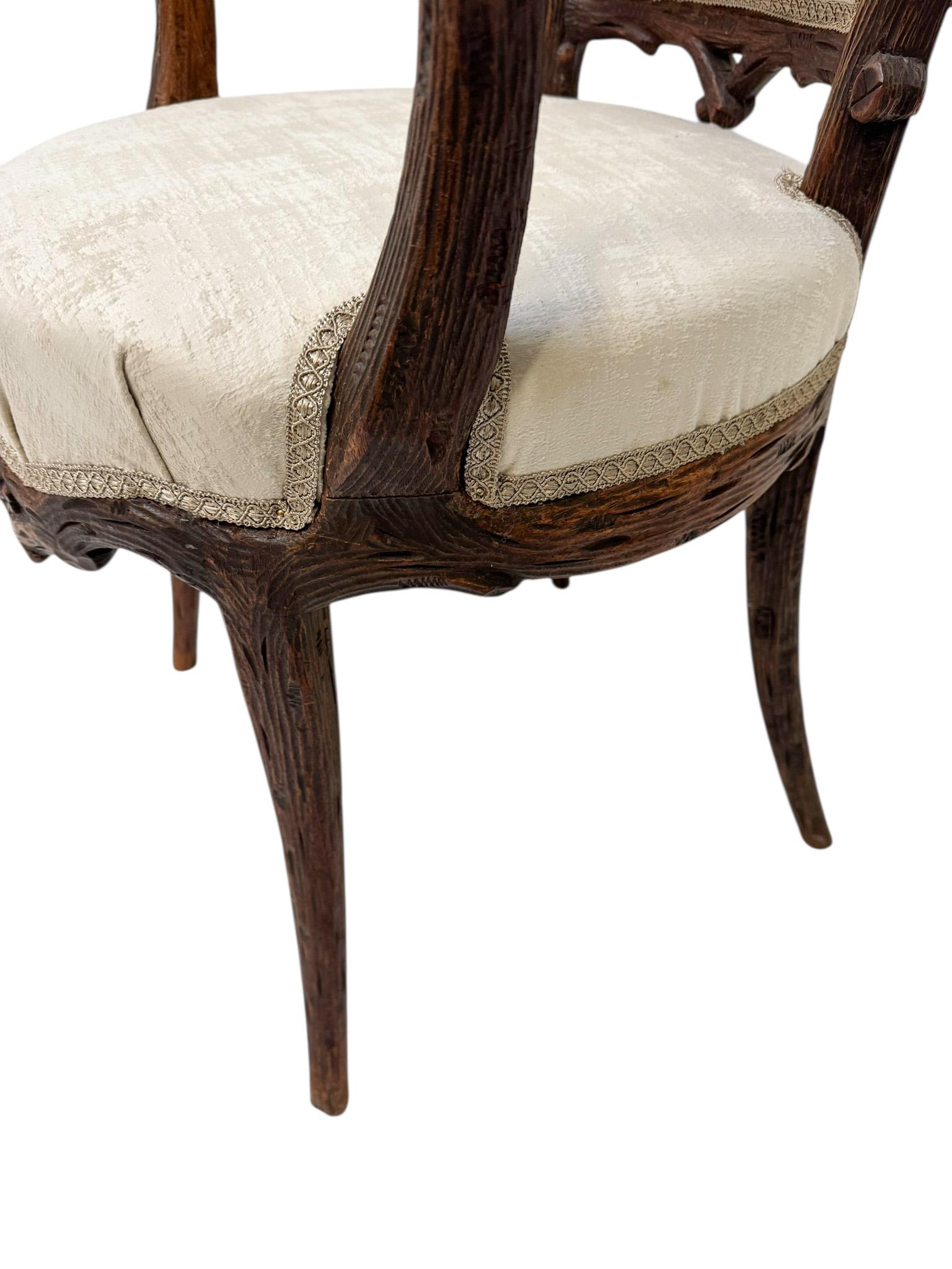 Fauteuil ancien Black Forest par Matthijs Horrix pour Horrix DEN, années 1880 en vente 4