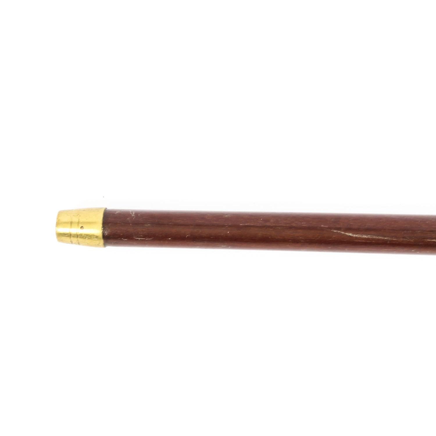 Late 19th Century Antique Black Forest Bulldog's Head Walking Stick Cane, 19th Century