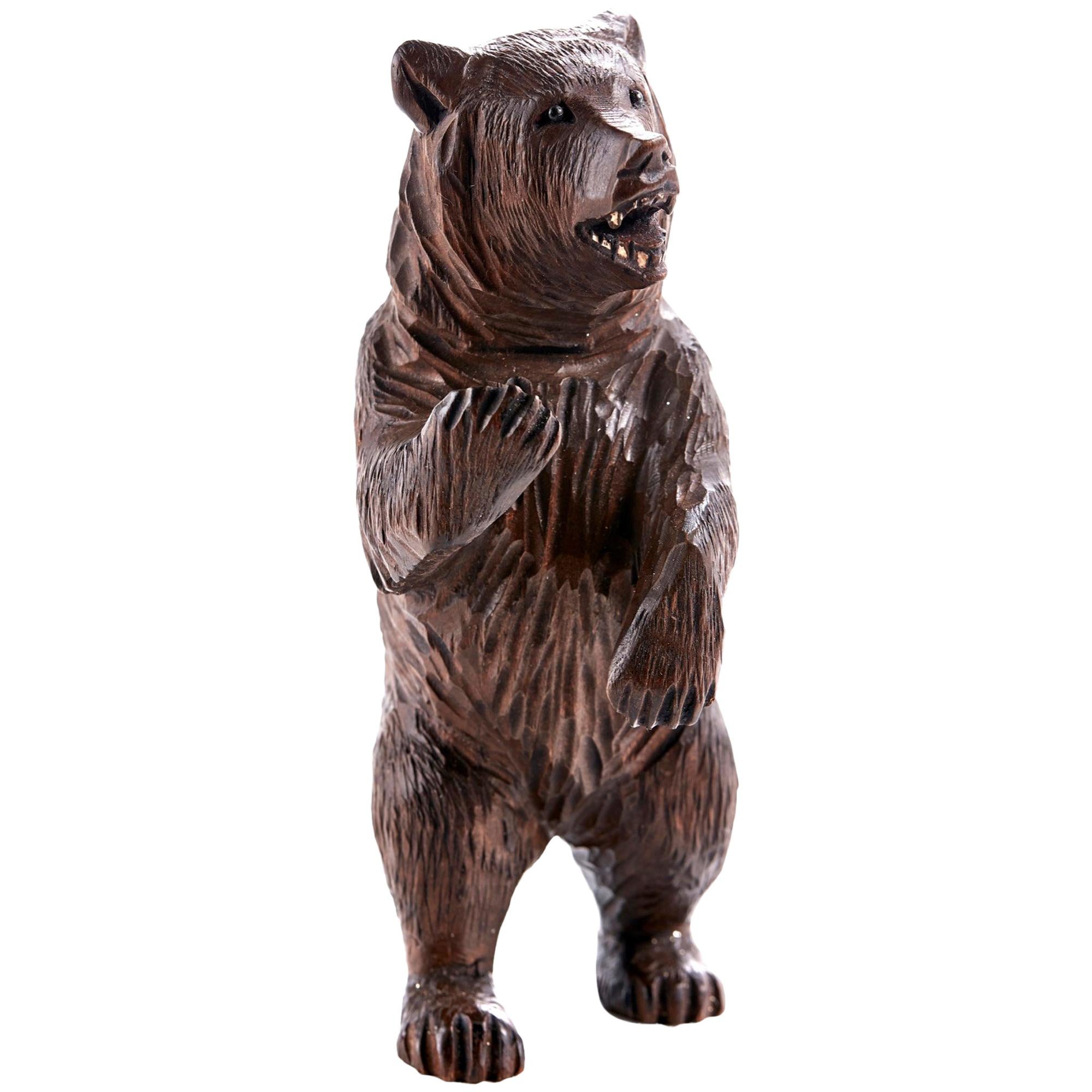 Antique Black Forest Carved Bear, circa 1900