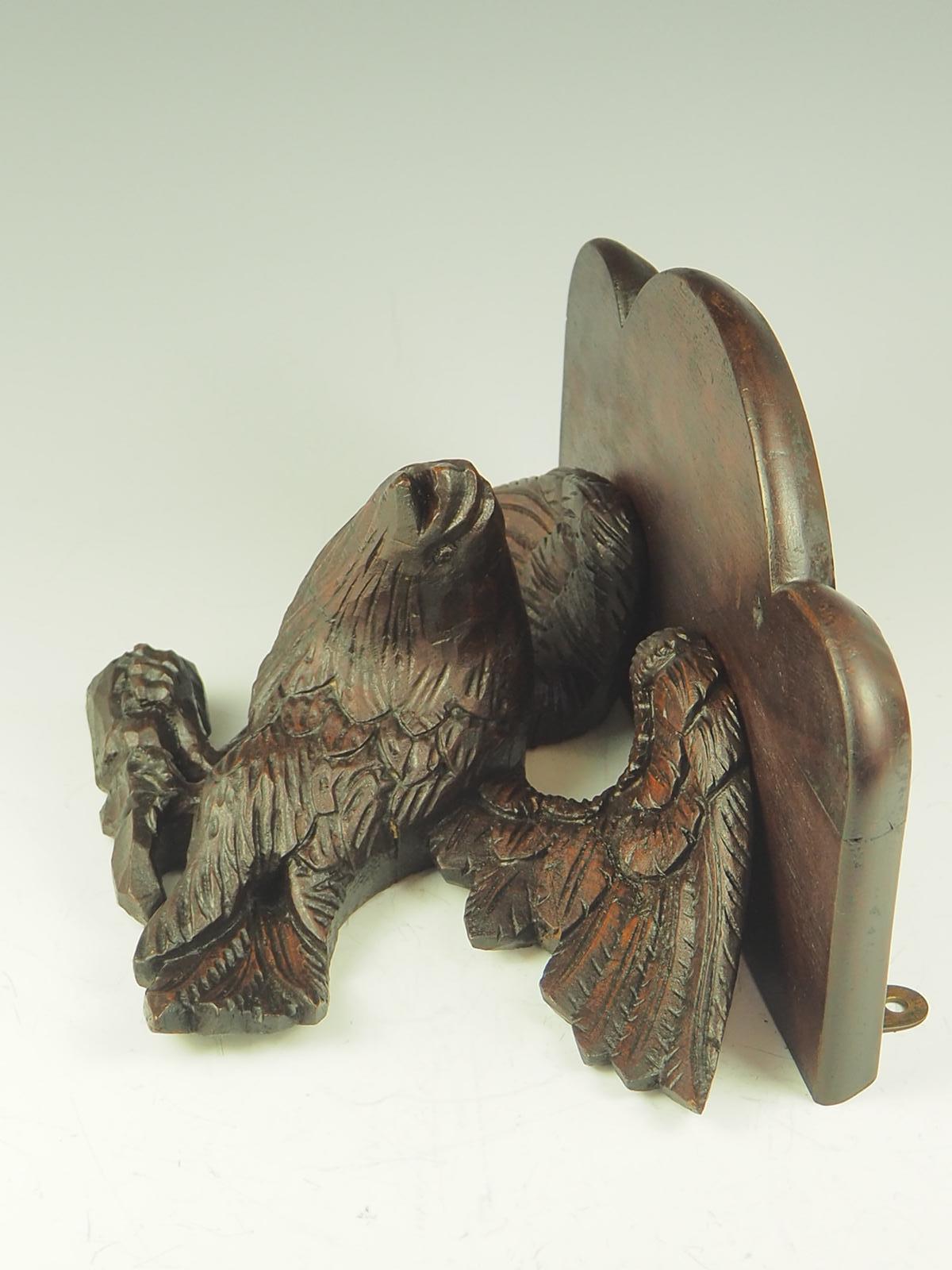 Antique Black Forest Carved Eagle Shelf 2