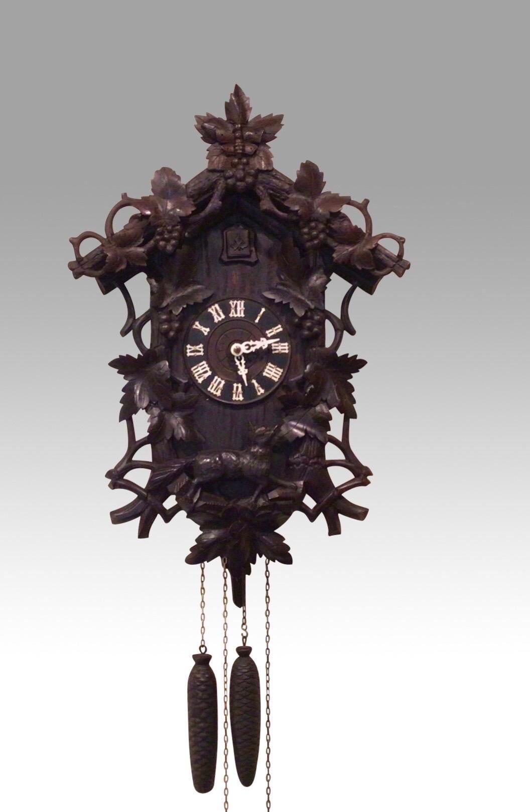 Rare ! Details about   Antique black forest cuckoo clock case  !Hunters !Stunning 