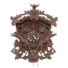 Antico orologio a cucù Black Forest, orologi da parete tedeschi
