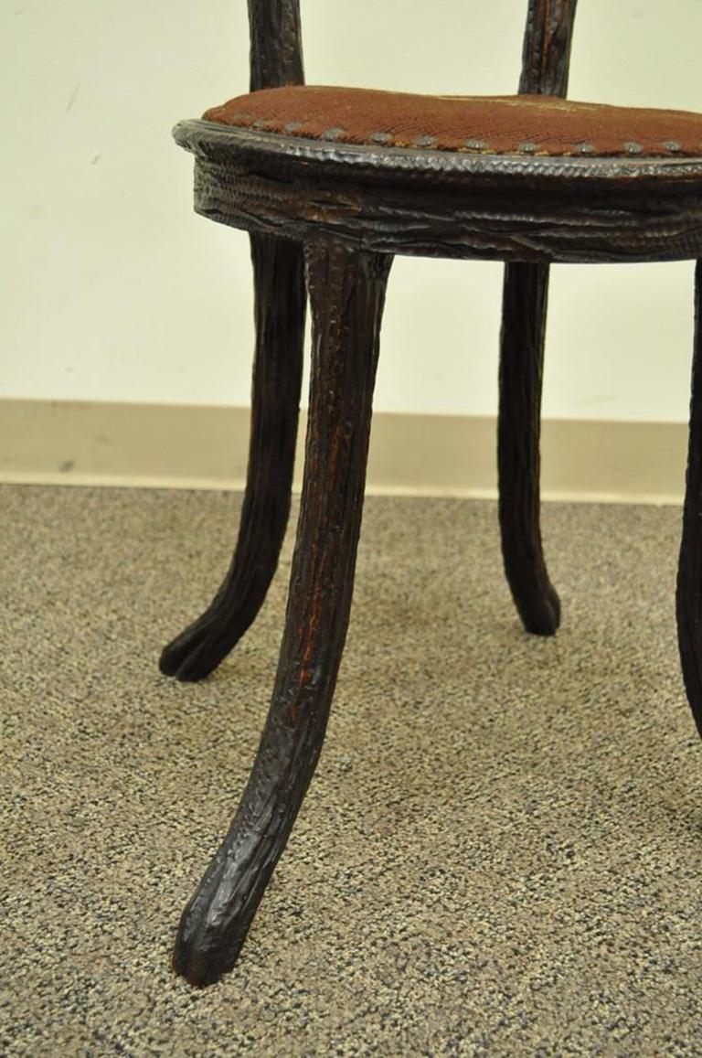 antique wooden vanity chair