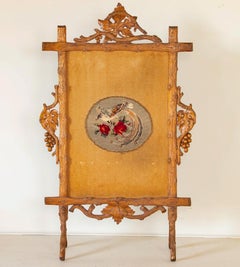 Antique Black Forest Fire Place Screen