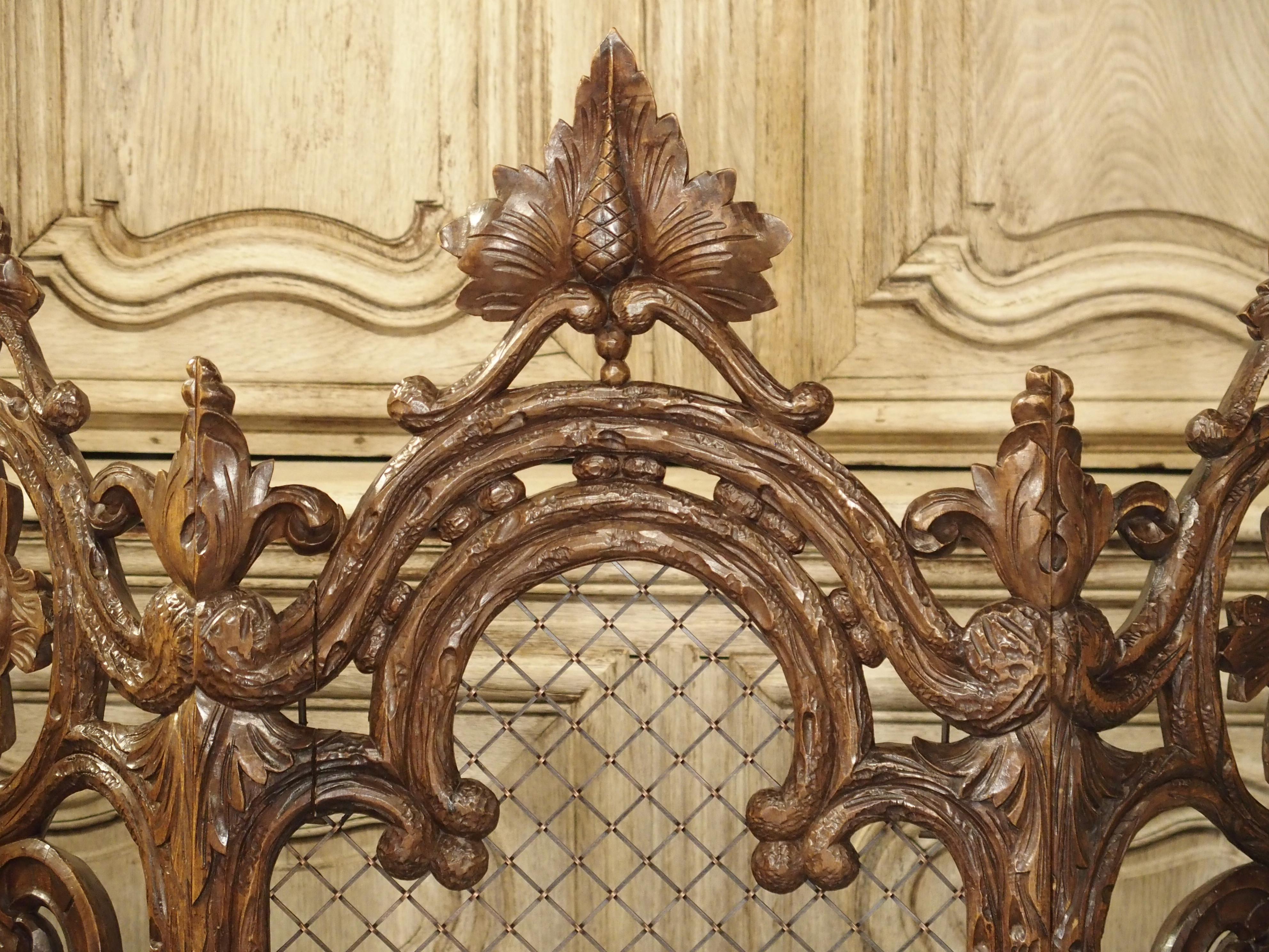 Antique Black Forest Firescreen from France, circa 1900 3