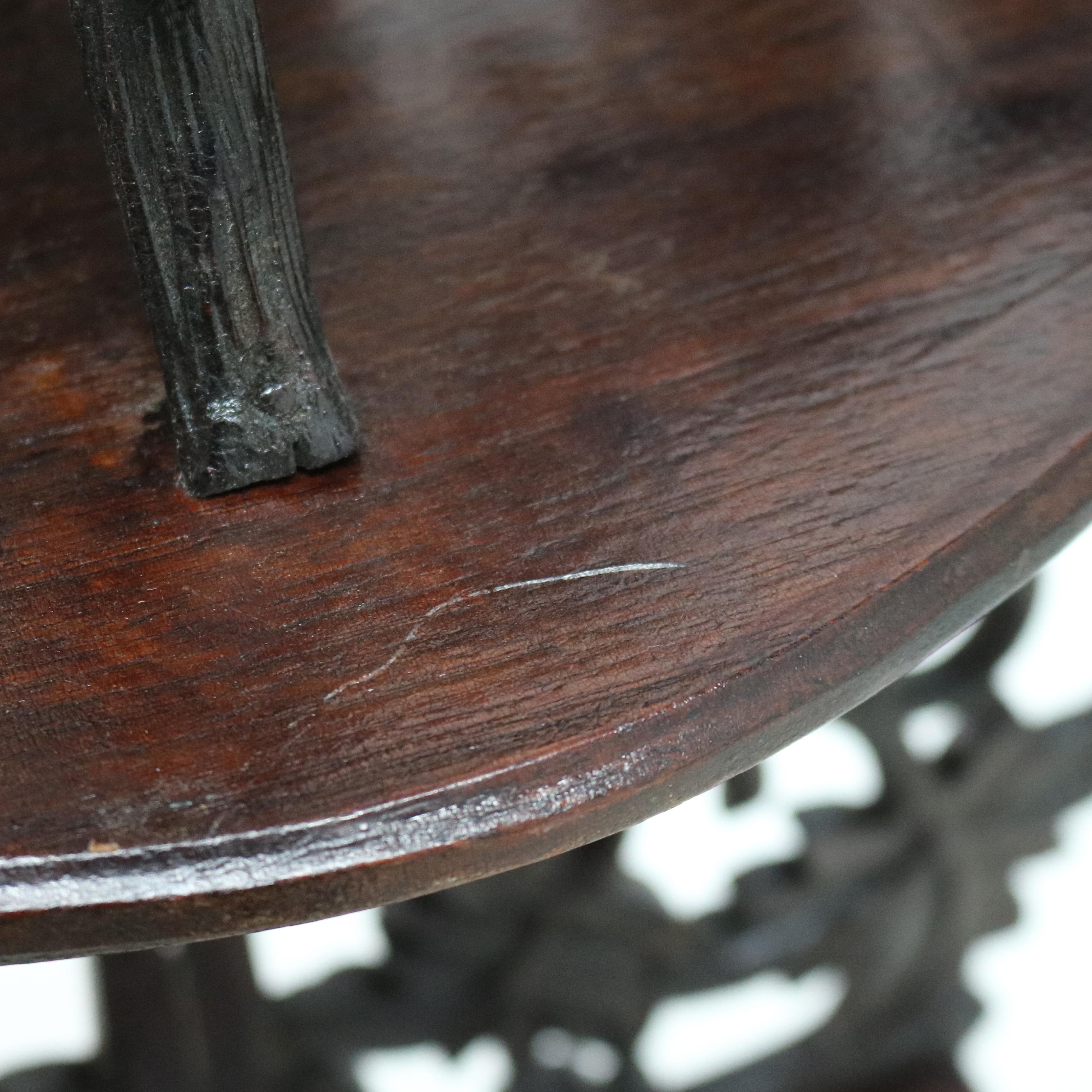 Antique Black Forest Foliate Carved Wall Shelf C1890 For Sale 3