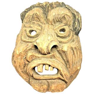 Huge Carved Mahogany Celtic Mask For Sale at 1stDibs | celtic masks ...