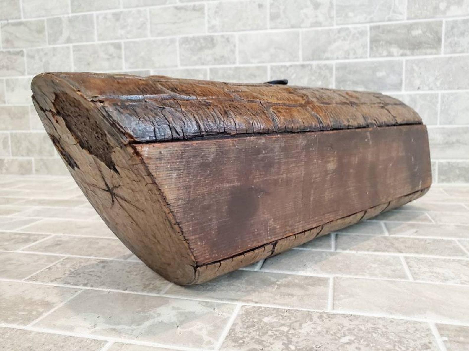 Antique Black Forest Hand Carved Wooden Box 4