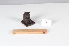 Antique Black Forest Inkwell, Cat, 1920-1930
