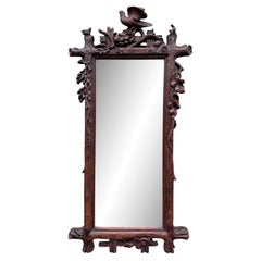 Antique Black Forest Mirror