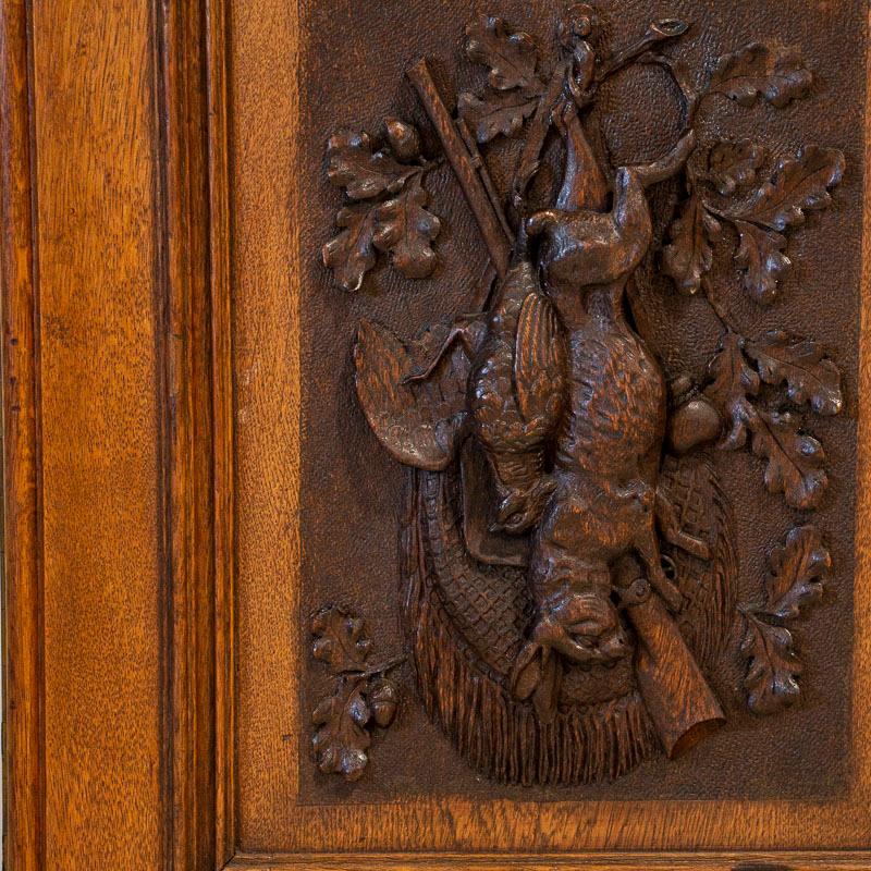 Antique Black Forest Style Gun Cabinet or Bookcase with Carved Deer Head 2