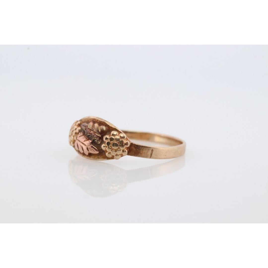 antique black hills gold rings