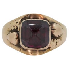Bague ancienne Black Hills en or 10k Pyramid Garnet Black Hill. I Hill