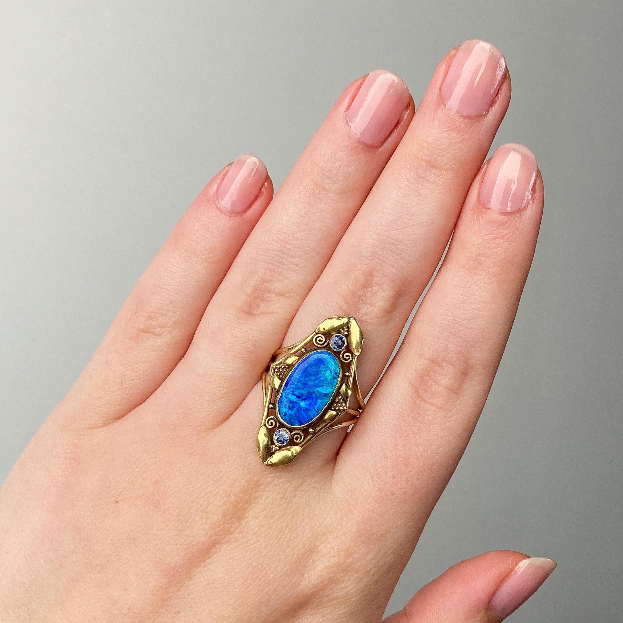Bague ancienne en or 14k et 18k Pour femmes en vente
