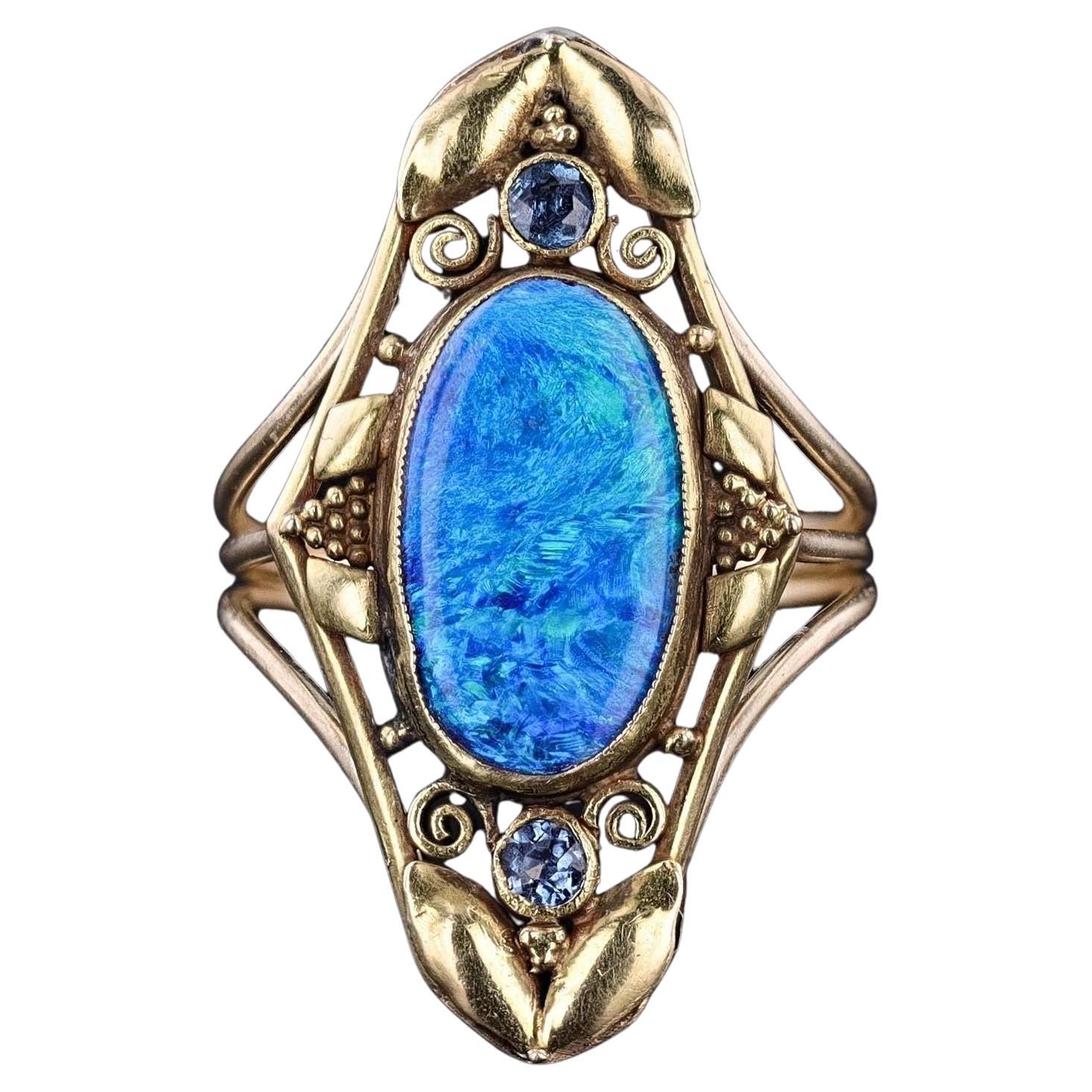 How can I spot a real black opal?