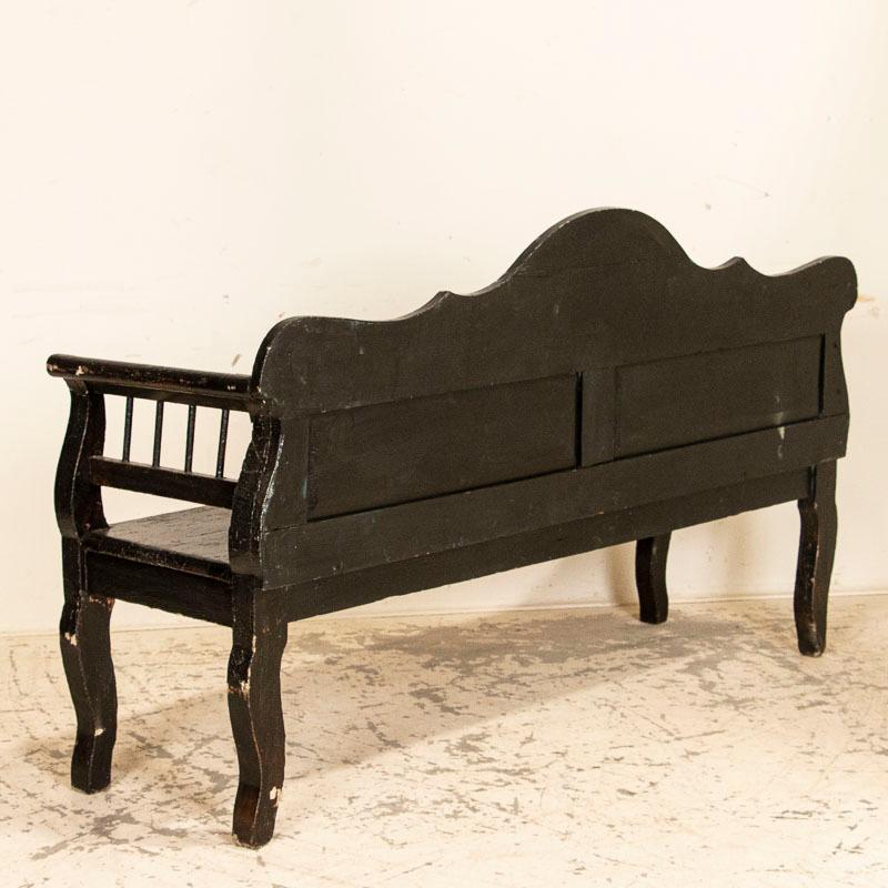 black antique bench