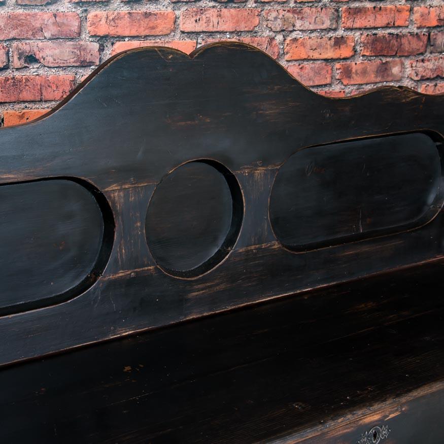 black antique bench