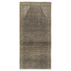 Antique Black Persian Malayer Rug Runner 6'2 x 24'8