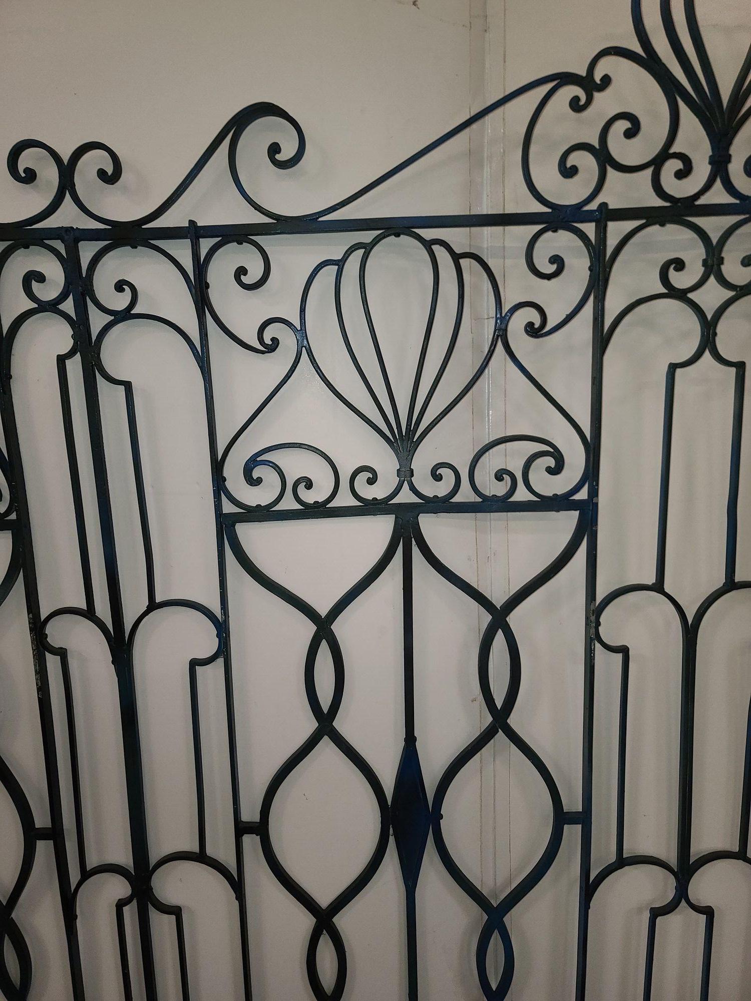 black wrought iron fencing